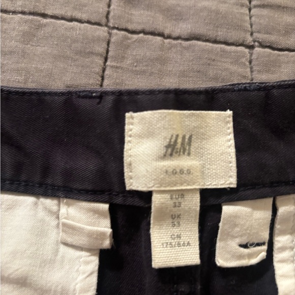 H&M Men's Dark Blue Chinos - Picture 5 of 5